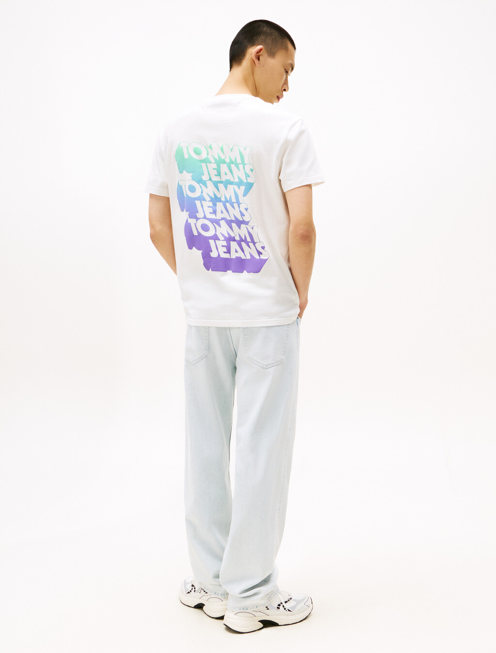 Stack Logo Regular T-Shirt, Ecru, hi-res