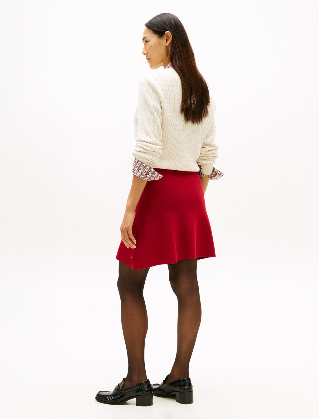 Golden Button Skirt, Arizona Red, hi-res