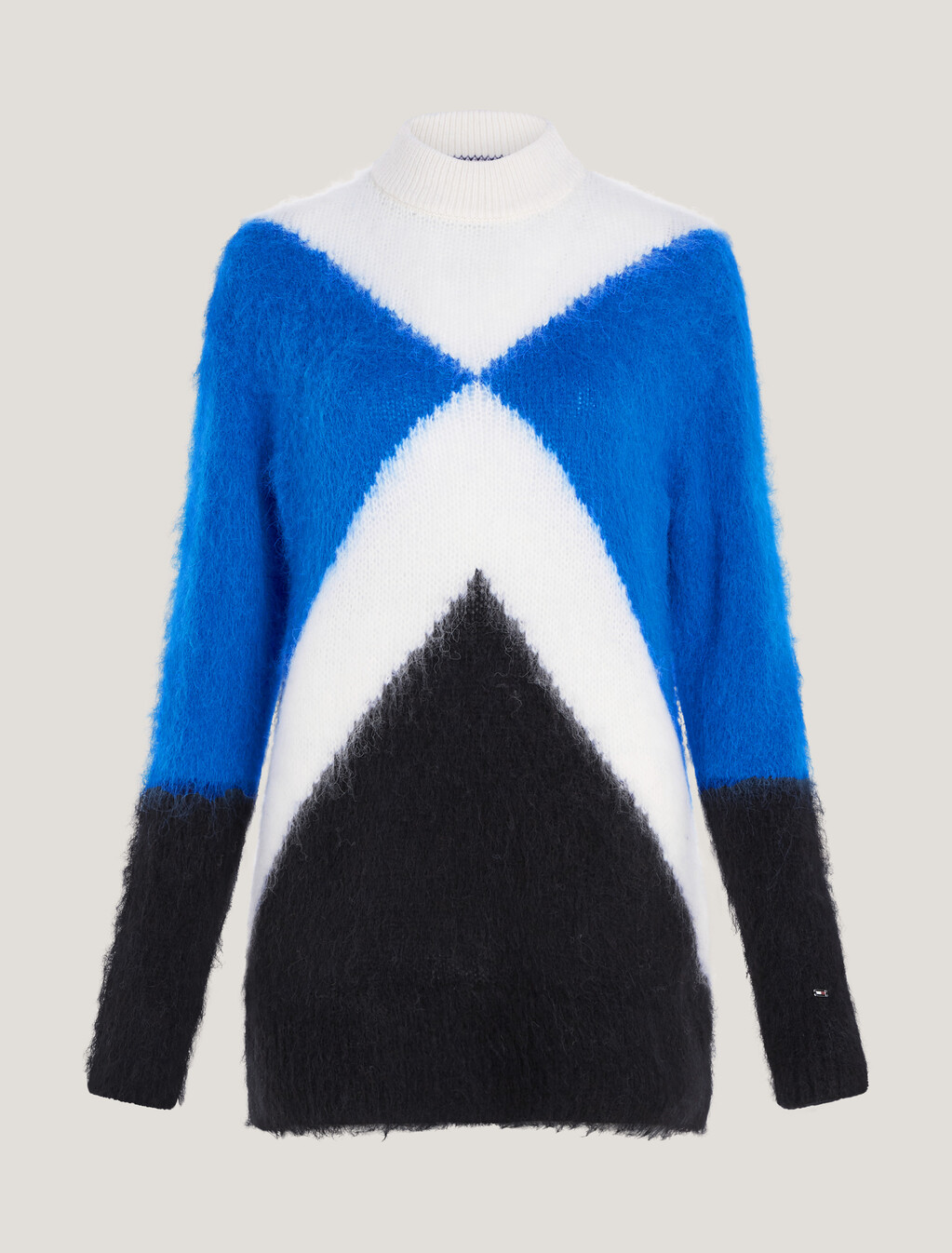 Argyle Color Block Alpaca Sweater, Argyle Ultra Blue, hi-res