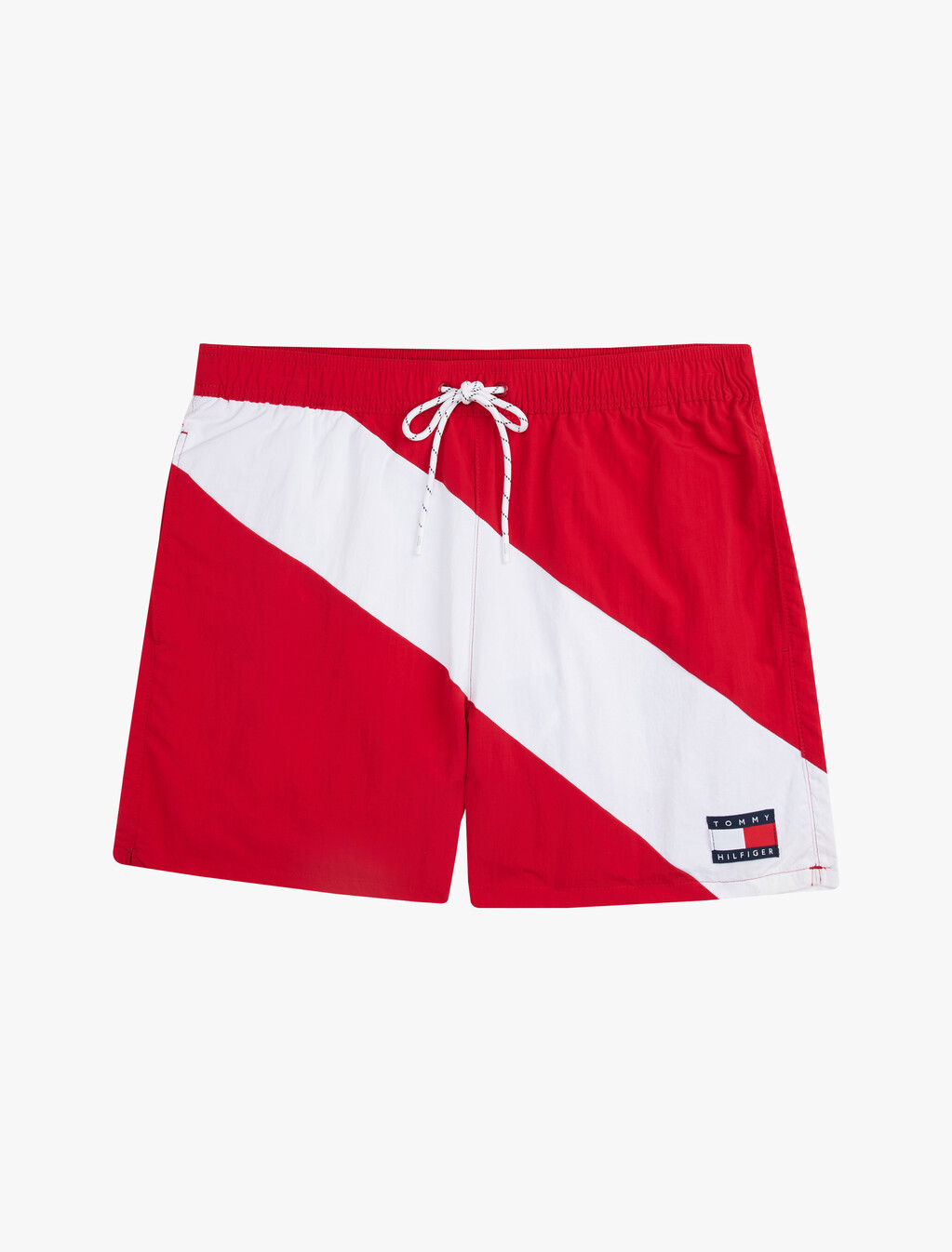Mid Length Swim Trunks, Medium Red, hi-res