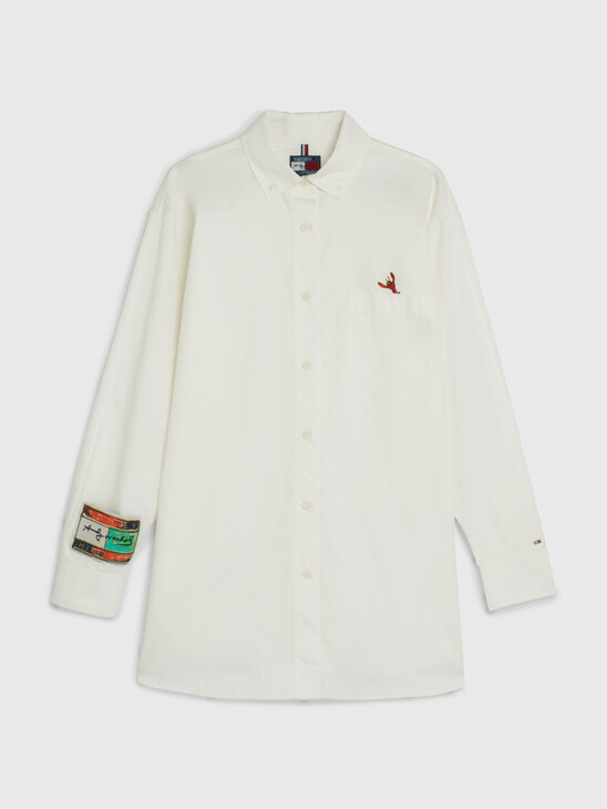 TOMMY HILFIGER X ANDY WARHOL LOBSTER EMBROIDERY SHIRT DRESS