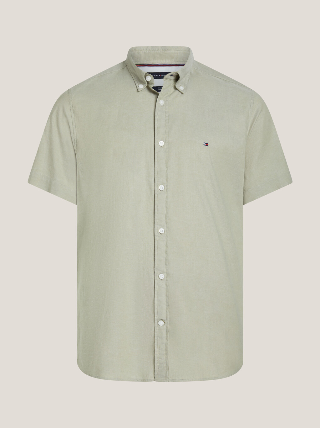 Essential Short Sleeve Shirt, Faded Olive, hi-res