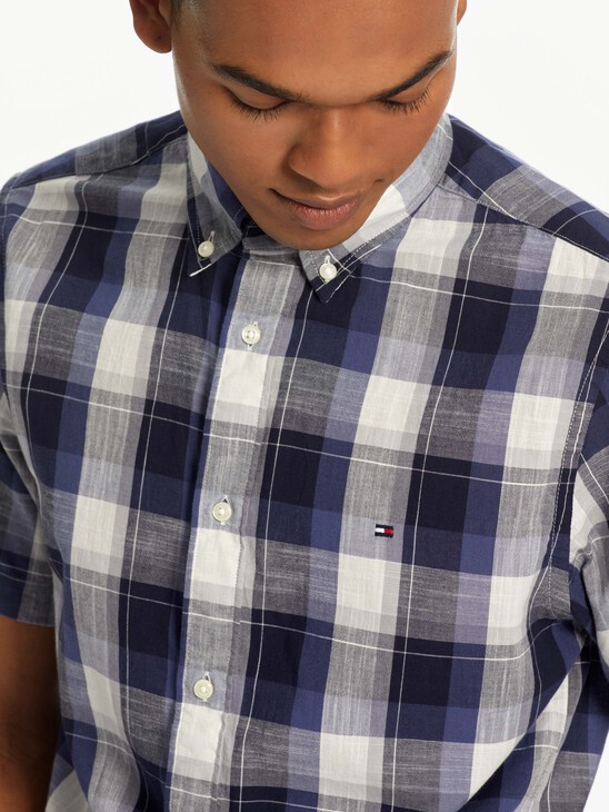 DENIM LOOK CHECK SHIRT DENIM LOOK CHECK SHIRT
