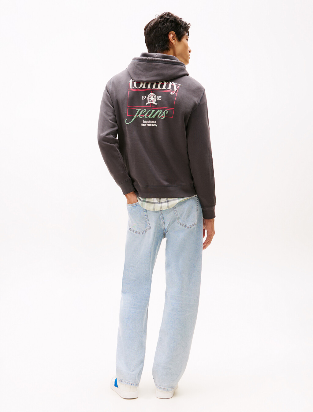 Heritage Crest Back Logo Hoody, Washed Black, hi-res