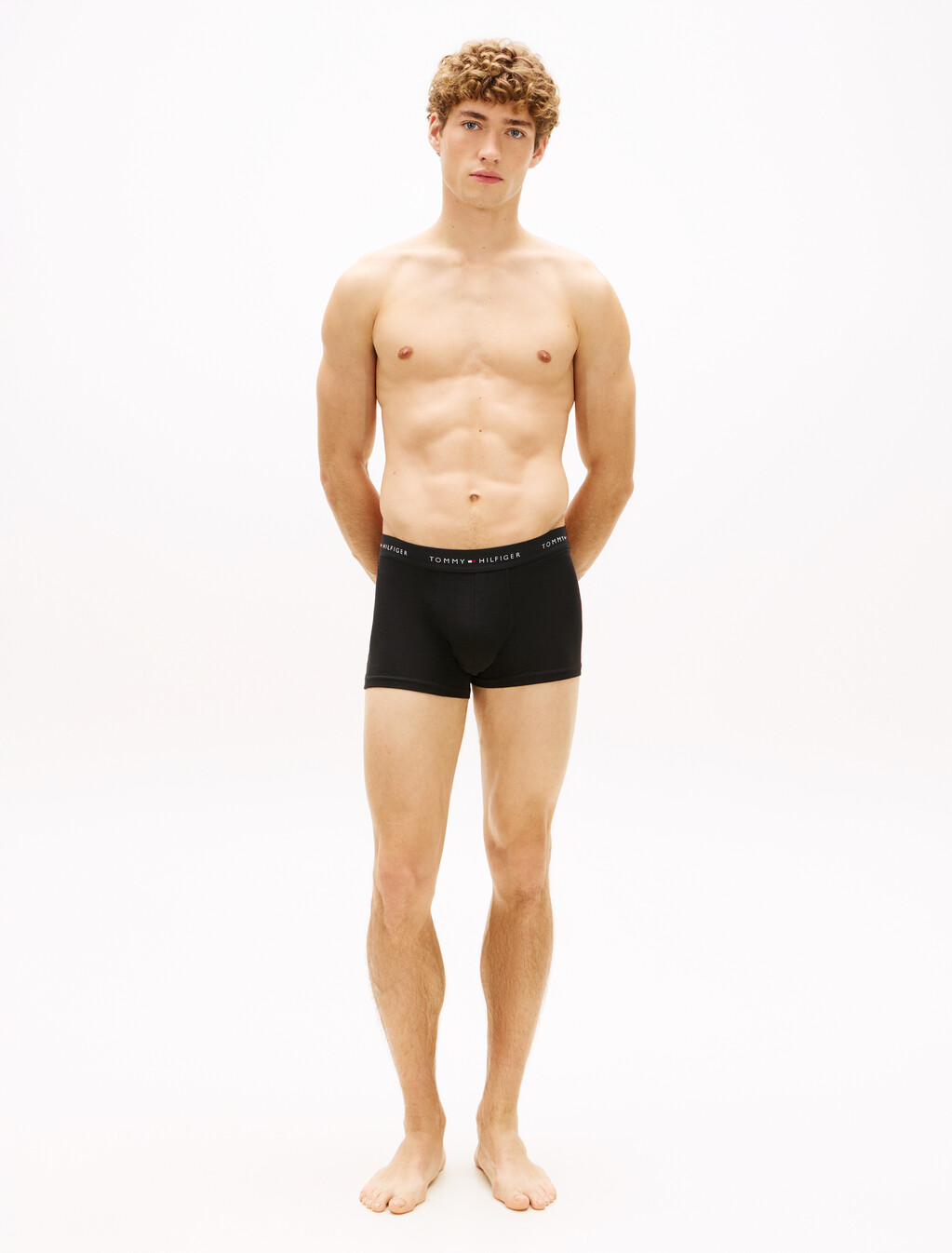 3-Pack Logo Waistband Trunks, Black/Black/Black, hi-res