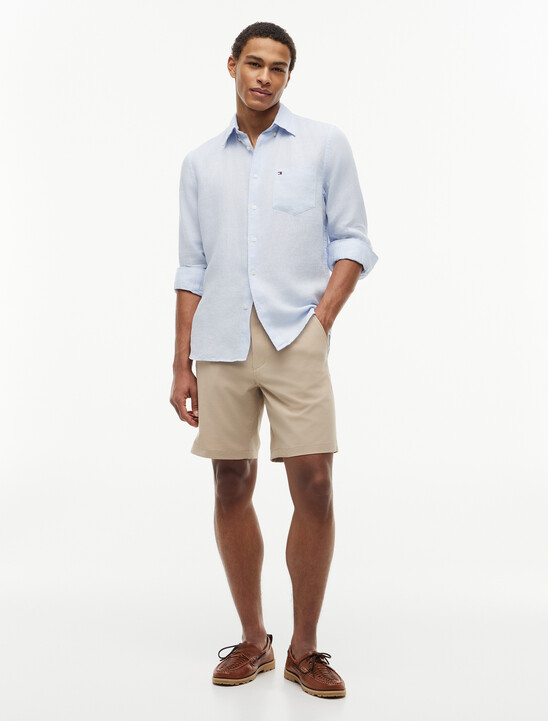 Dover Flag Embroidery 8" Inseam Chino Shorts