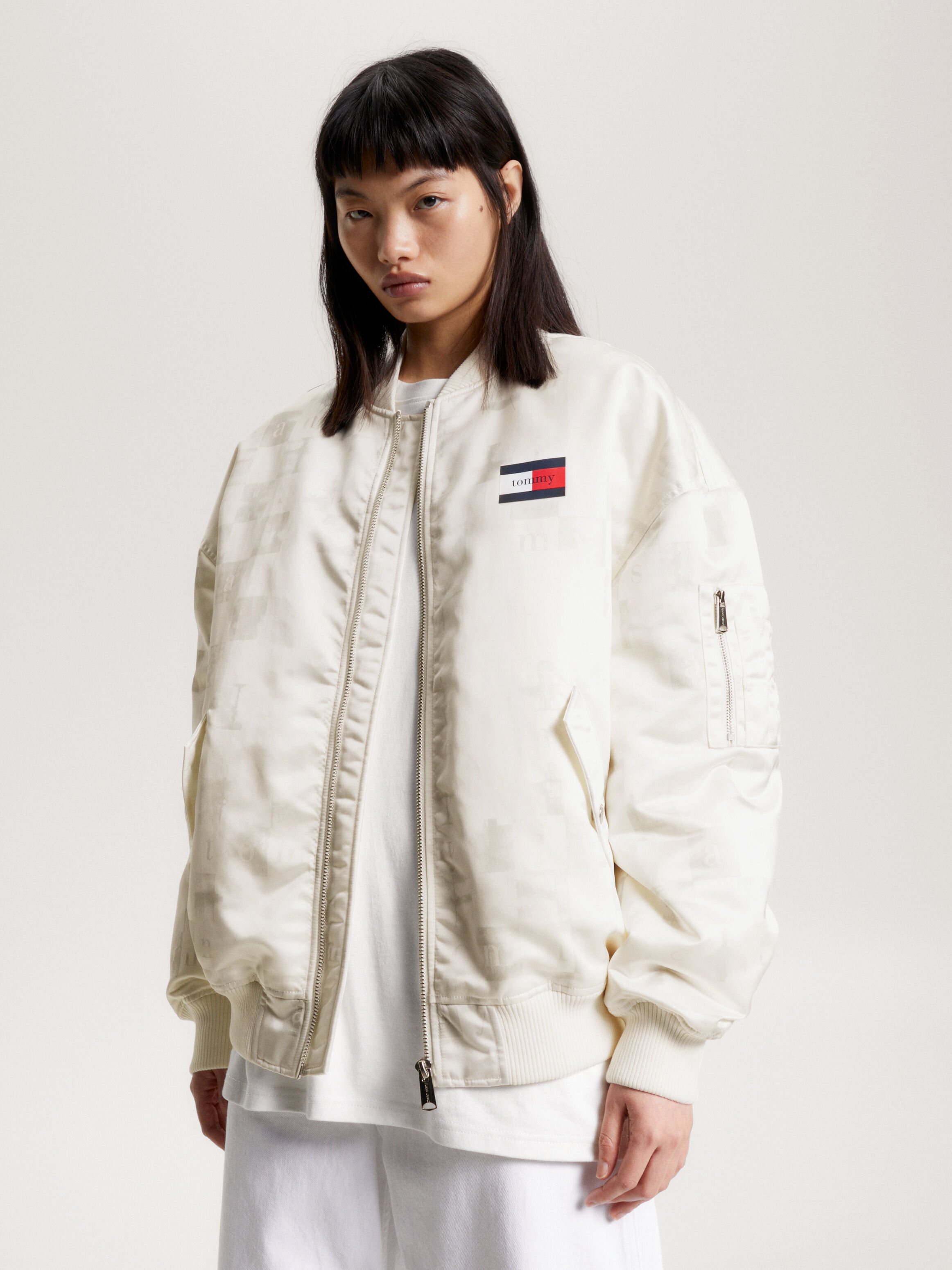 Tommy hilfiger recycled down bomber jacket 2025