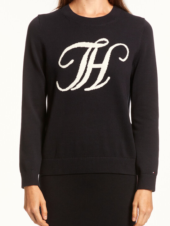 TOMMY HILFIGER LOGO PULLOVER SWEATER