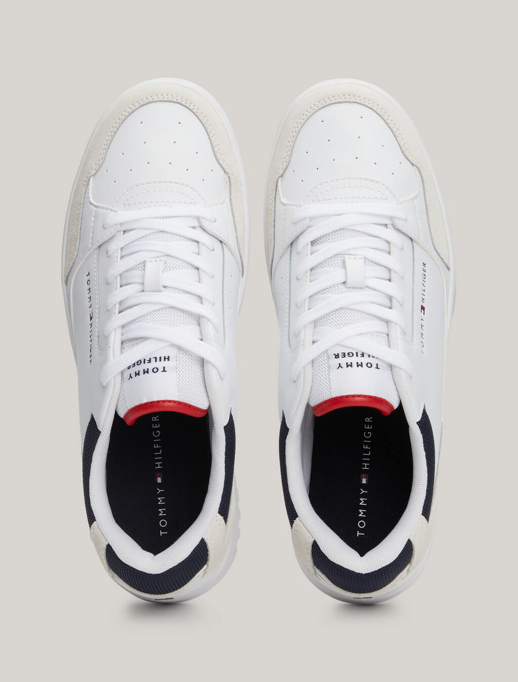 Essential Cleat Leather Basketball Trainers, White, hi-res