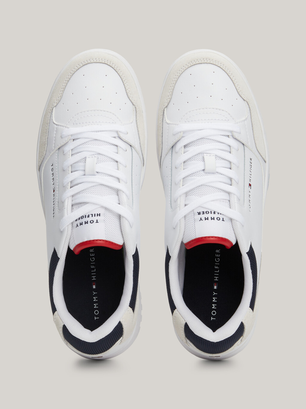 Essential Cleat Leather Basketball Trainers, White, hi-res