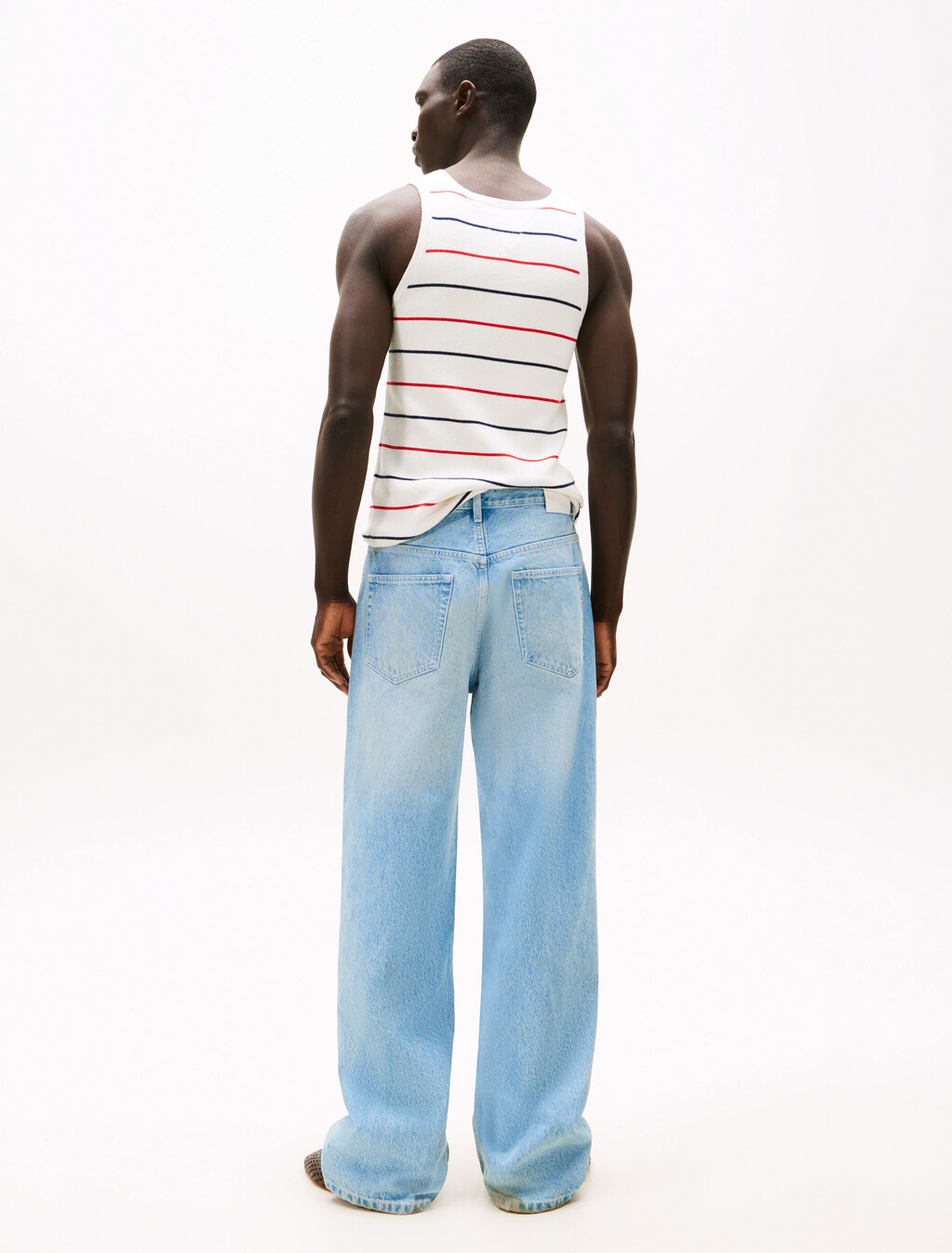 The Runway Collection Oversized Wide Leg Jeans, Light Stone Wash, hi-res
