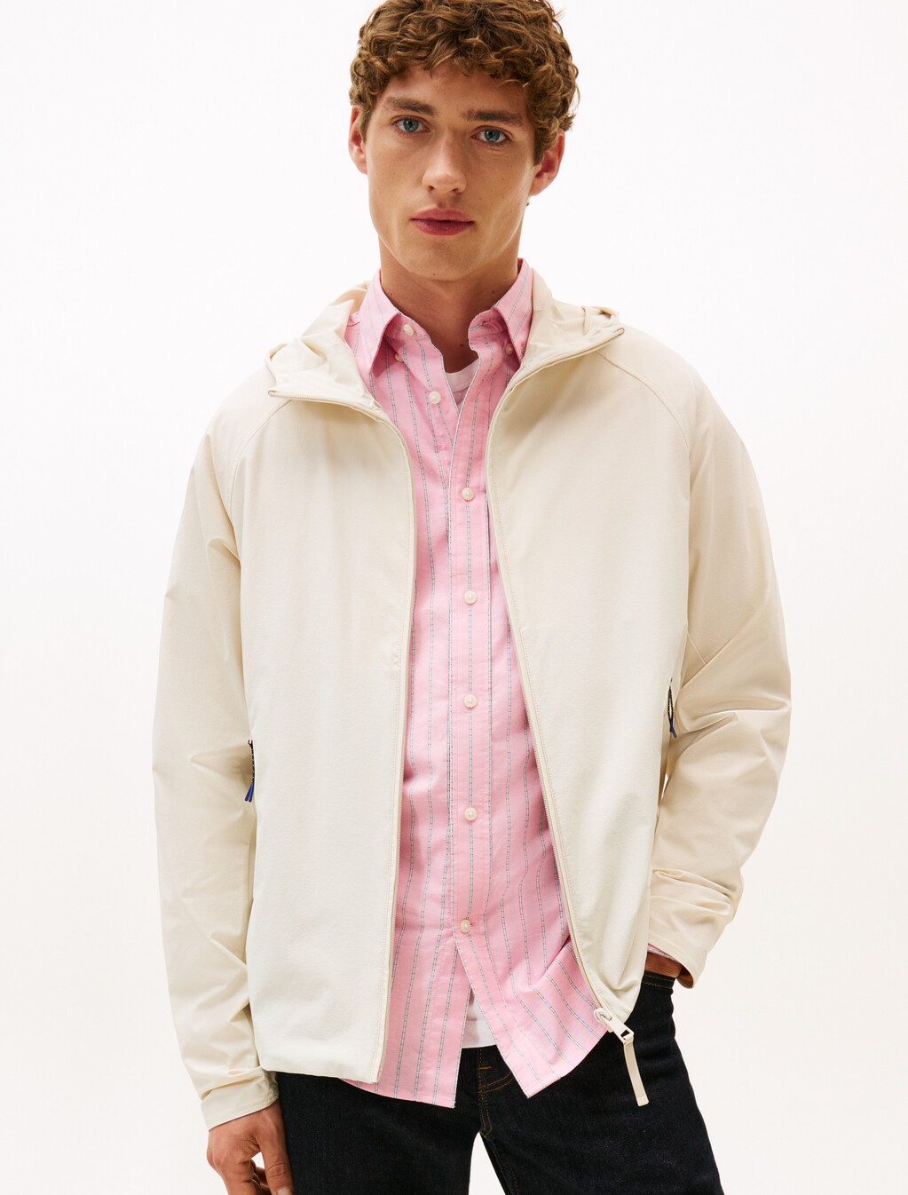 Tech Hooded Jacket, Newsprint, hi-res