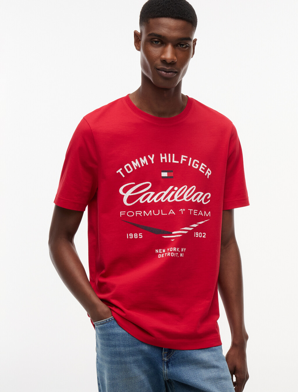 TH x Cadillac Formula 1&reg; Team T-Shirt, Red, hi-res