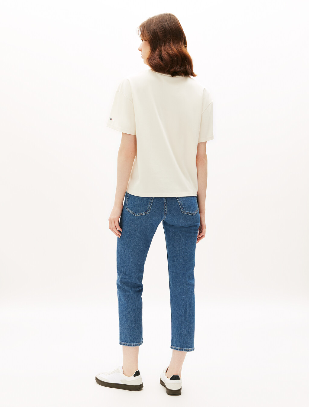 Asia Fit Quick Dry High Neck T-Shirt, Ivory Petal, hi-res
