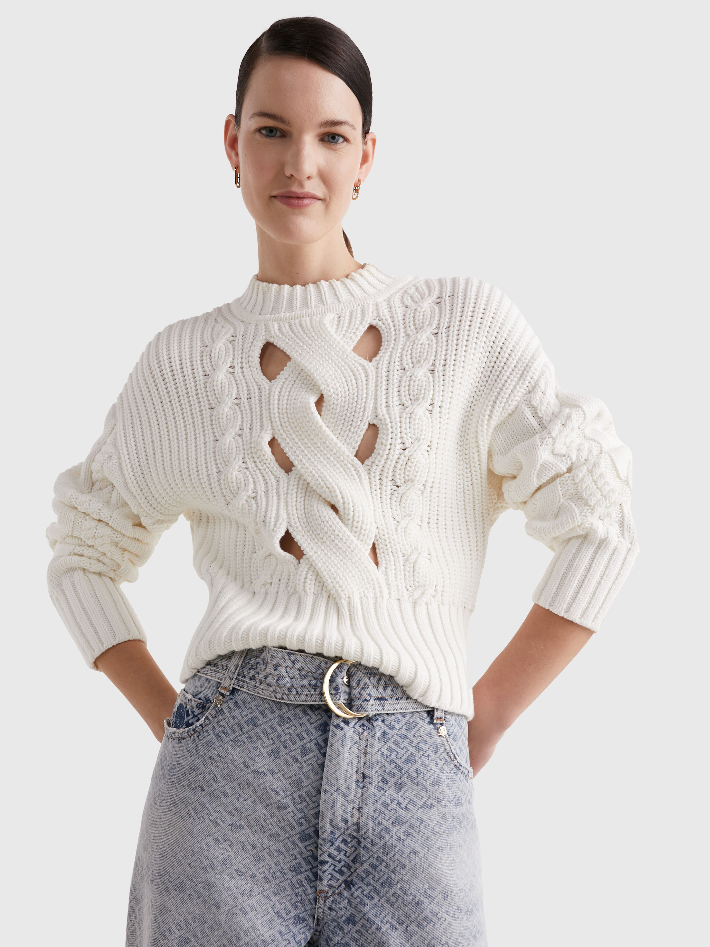 Cut top out jumper