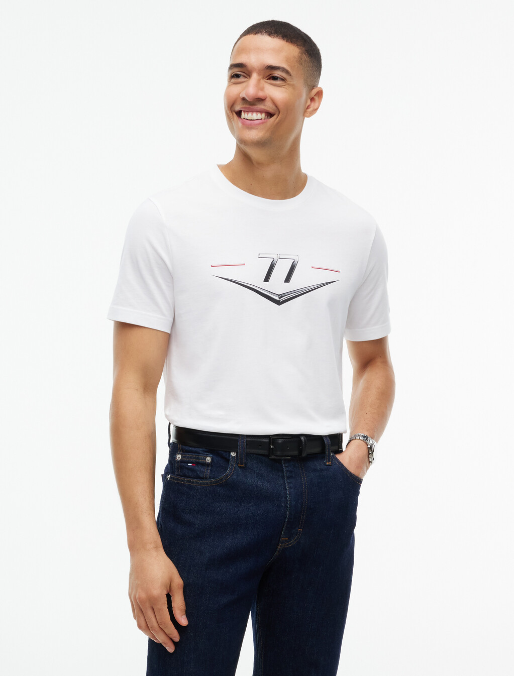 TH x Cadillac Formula 1&reg; Team T-Shirt, White, hi-res