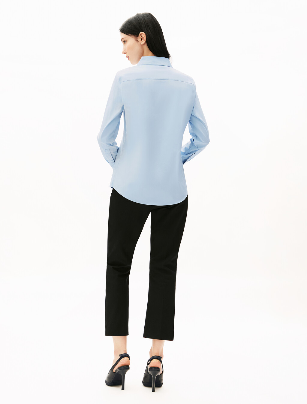 Asia Fit Regular Poplin Shirt, Breezy Blue, hi-res