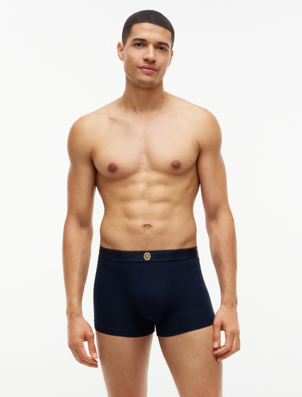 3-Pack Crest Logo Waistband Trunks, Navy Blue/Nocturnal Green/Burgundy, hi-res