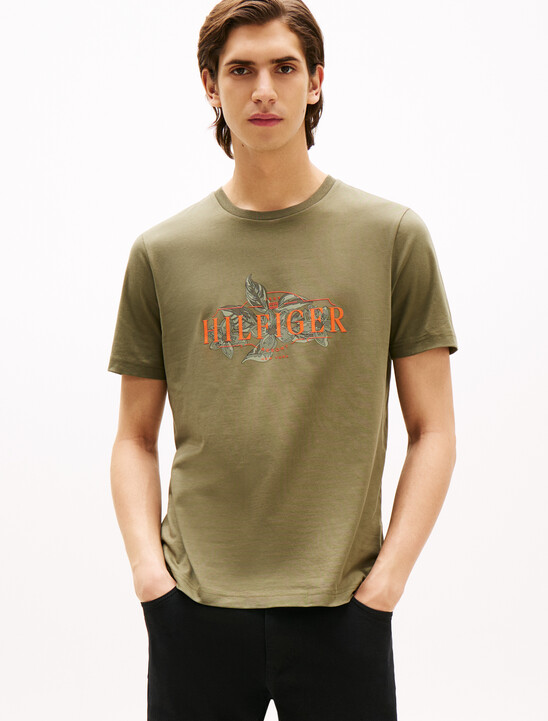 Tropical Floral Print T-Shirt