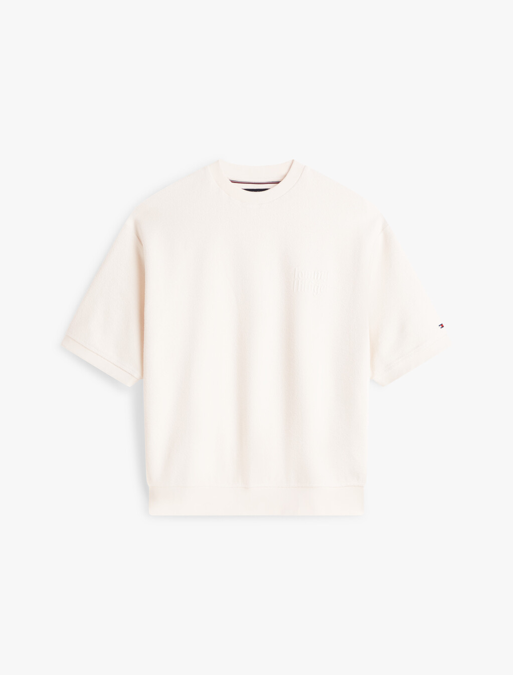 Reverse Terry Sweatshirt, Ivory Petal, hi-res