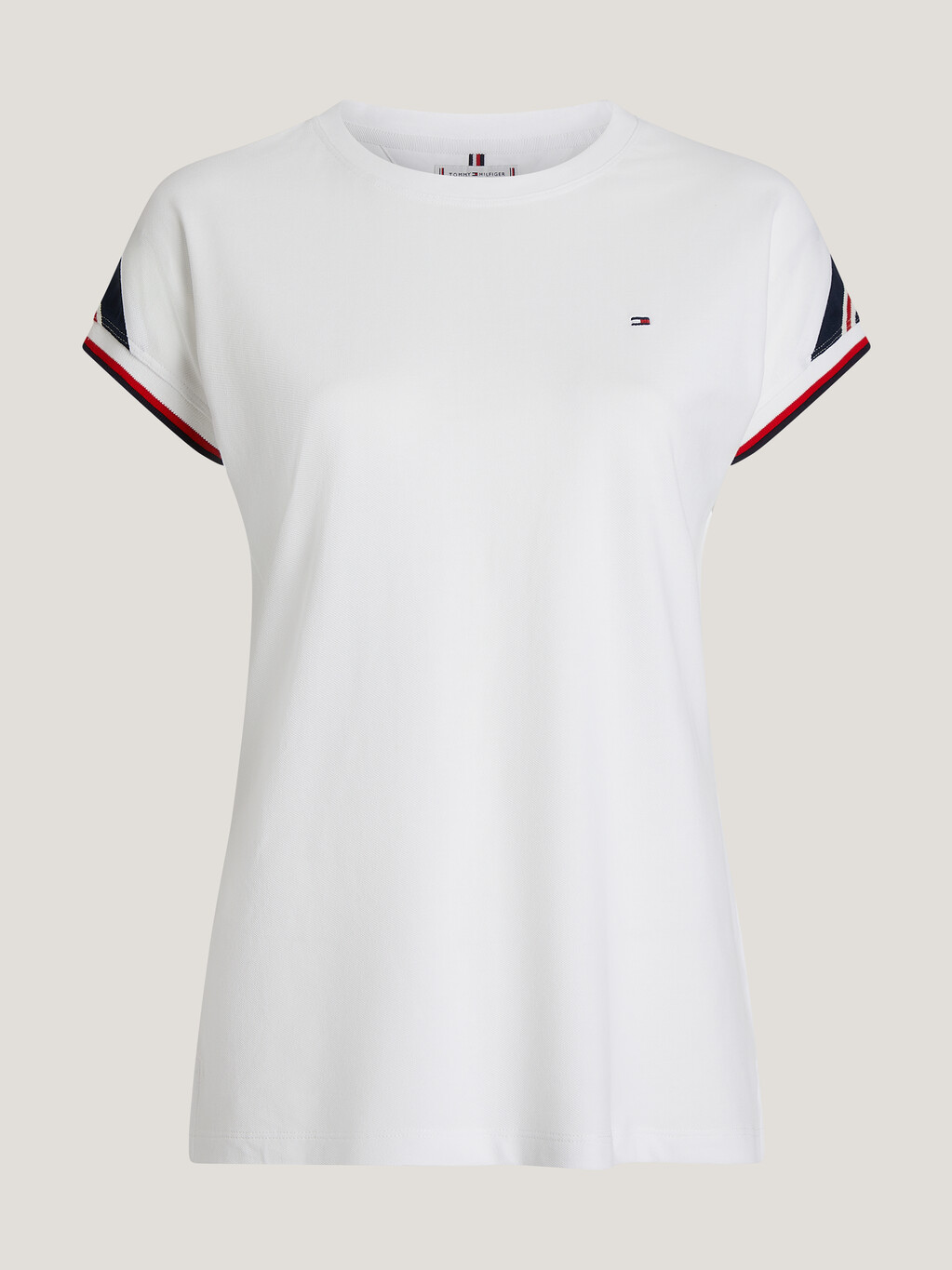 Global Stripe Sleeve T-Shirt, Th Optic White, hi-res