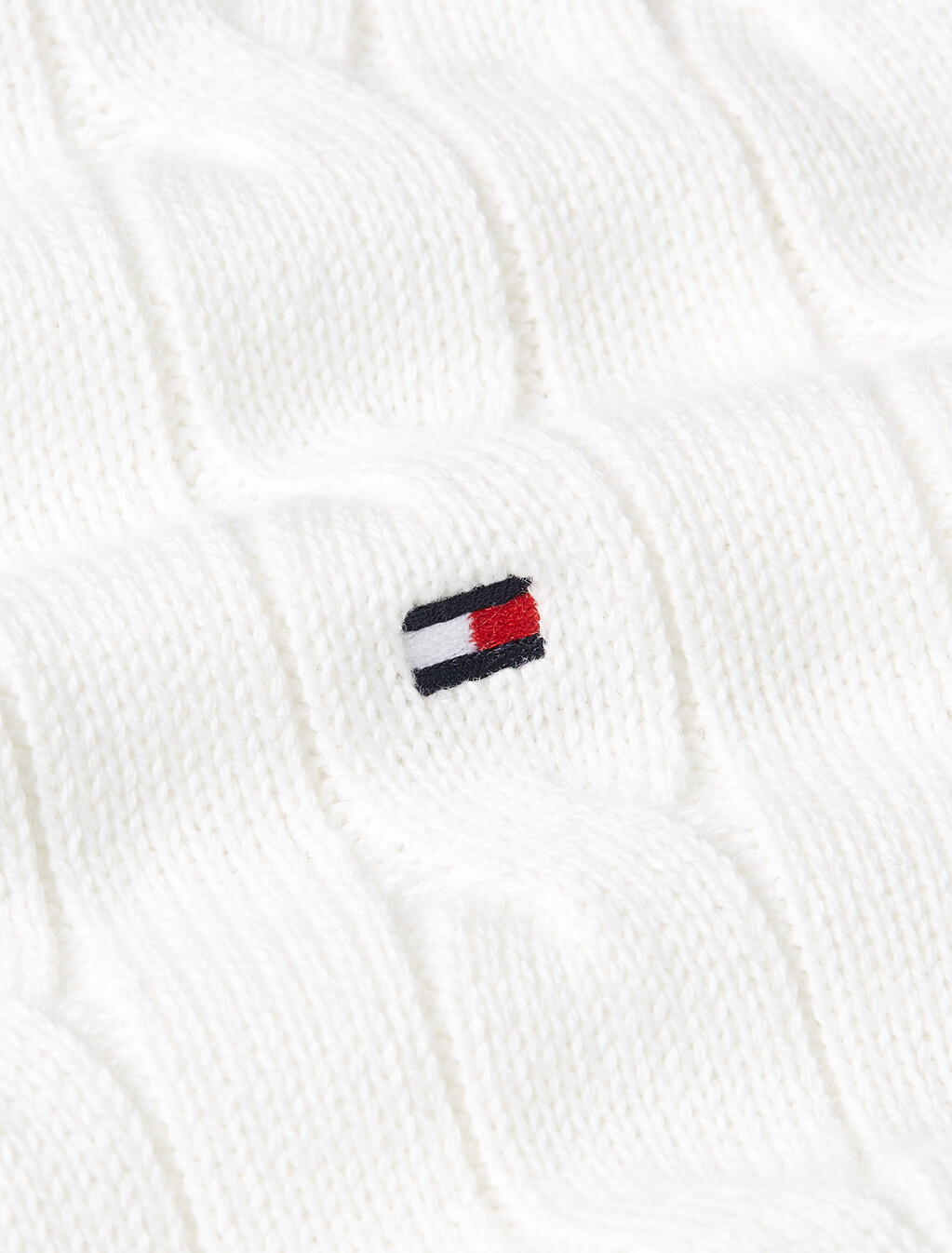Cable Knit Pullover Sweater, Ecru, hi-res