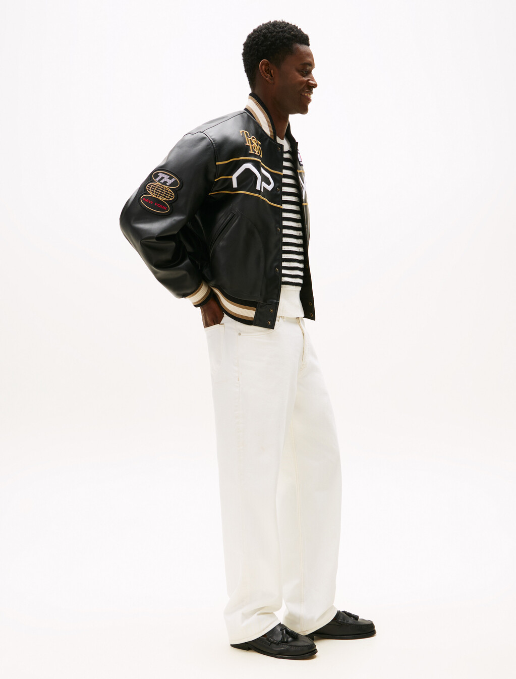 The APXGP Collection Relaxed Straight Leg Jeans, Ecru, hi-res