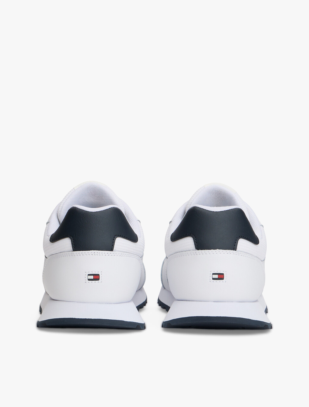 Signature Tape Cleat Trainers With Leather, White, hi-res
