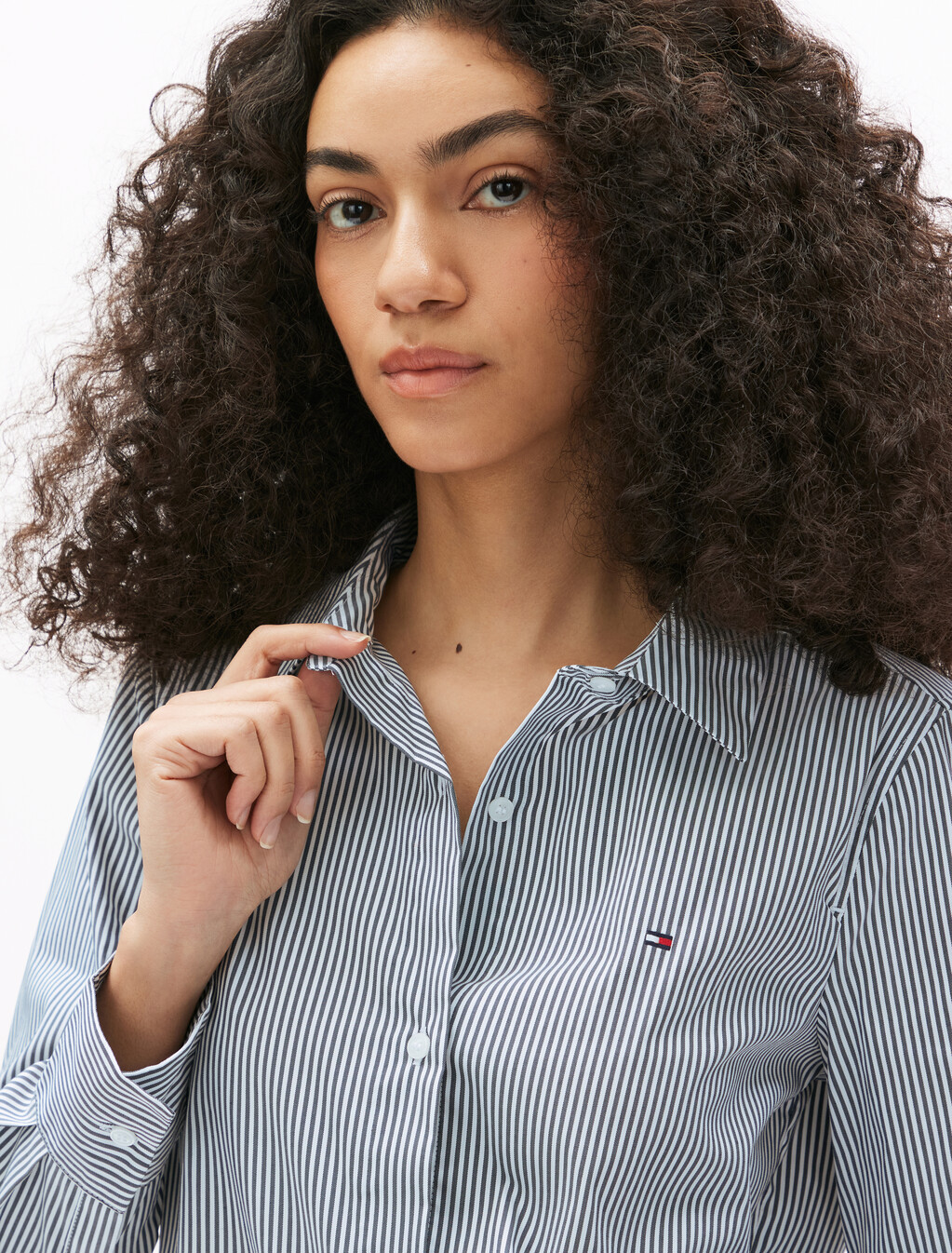 Asia Fit Regular Poplin Shirt, Classic Ithaca/ Dark Night Navy, hi-res