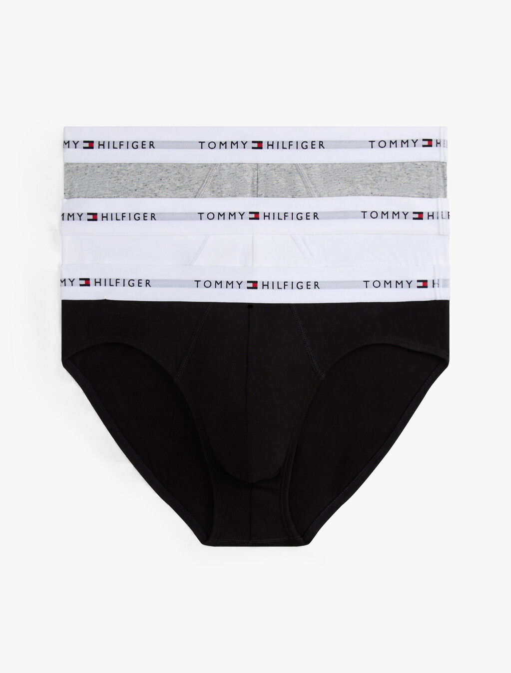 Original Logo Brief 3 Pack, Black/White/Mid Grey Heather, hi-res