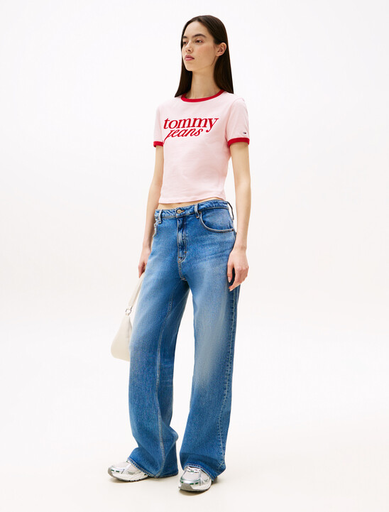 Logo Slim Ringer T-Shirt
