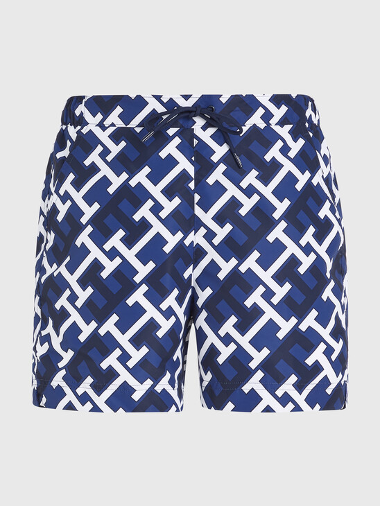 TH MONOGRAM MID LENGTH SWIM SHORTS