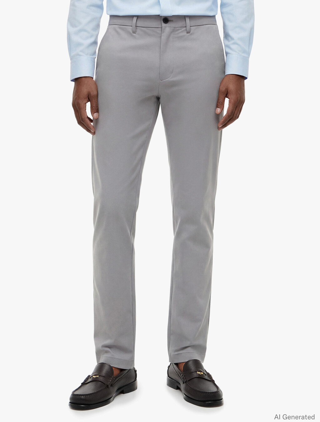 Performance Denton Tech Straight Chinos, Grey Asphalt, hi-res