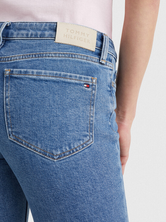 ROME MID RISE STRAIGHT FADED JEANS