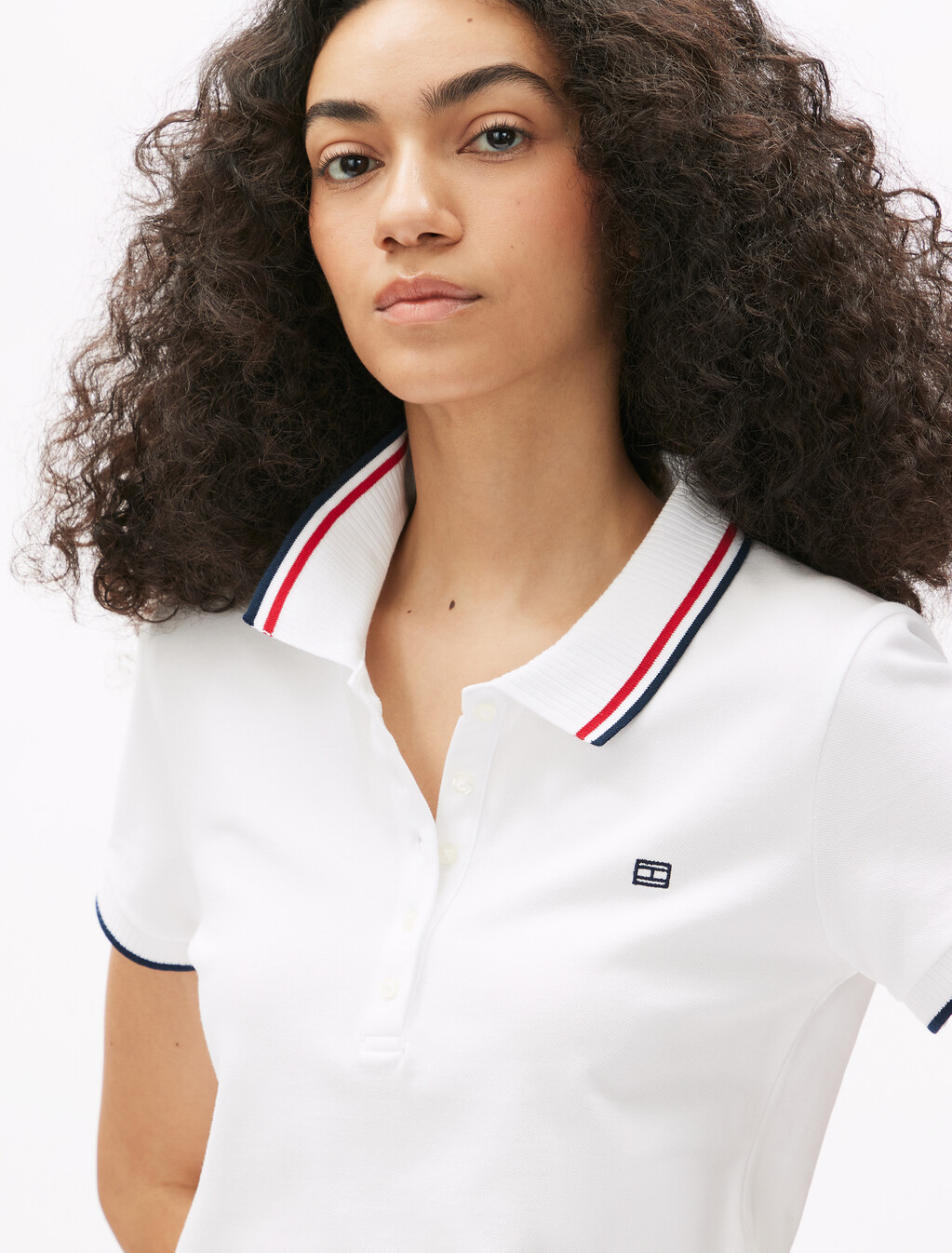 Asia Fit Slim Polo Shirt, Th Optic White, hi-res