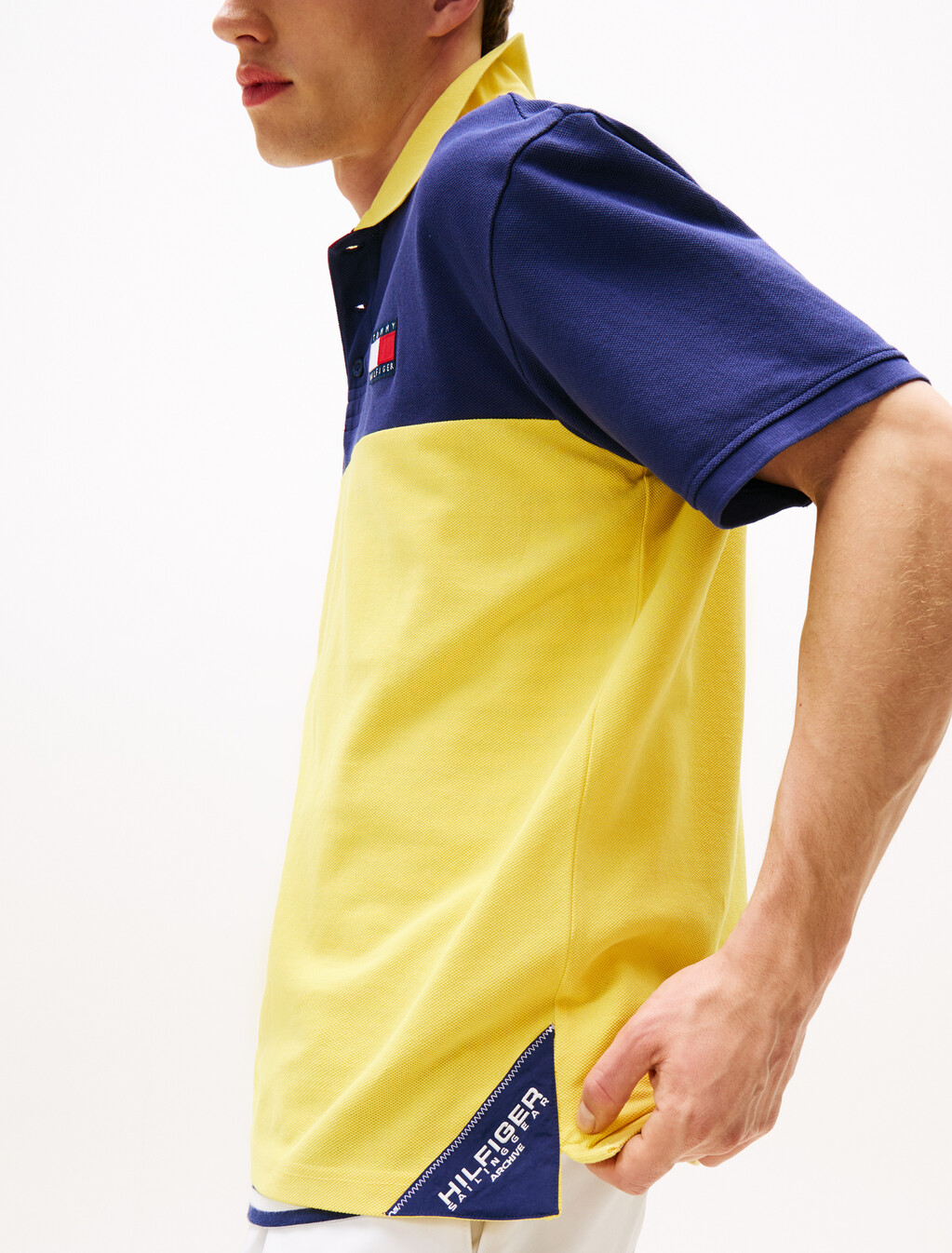 Hilfiger Sailing Back Logo Polo Shirt, Soft Sunflower, hi-res