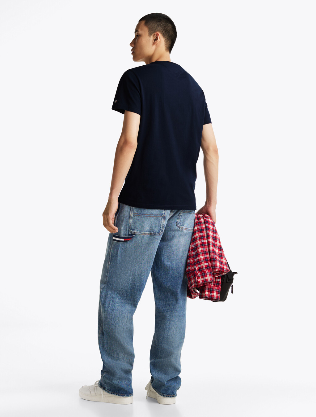 Signature Logo Slim T-Shirt, Dark Night Navy, hi-res