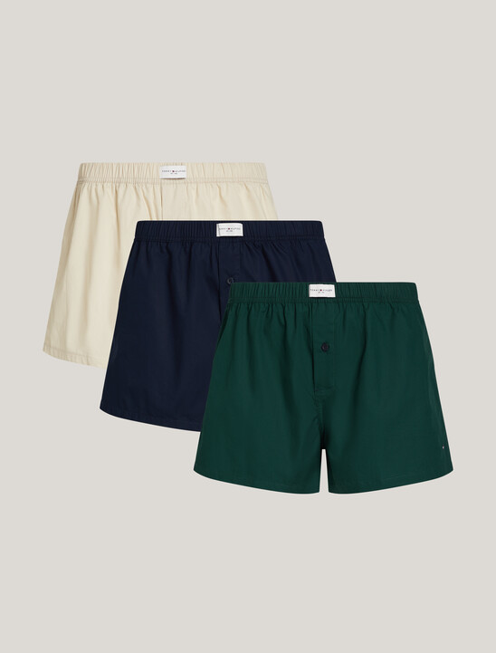 3-Pack Woven Waistband Boxer Shorts
