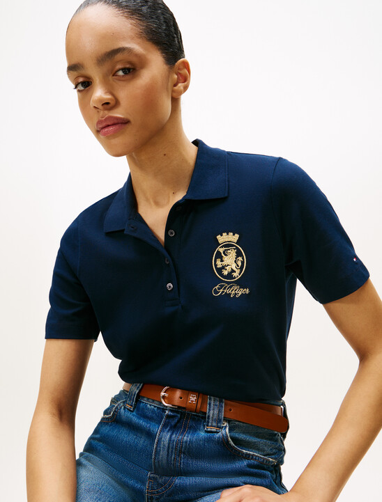 Crest Embroidery Regular Fit Polo Shirt