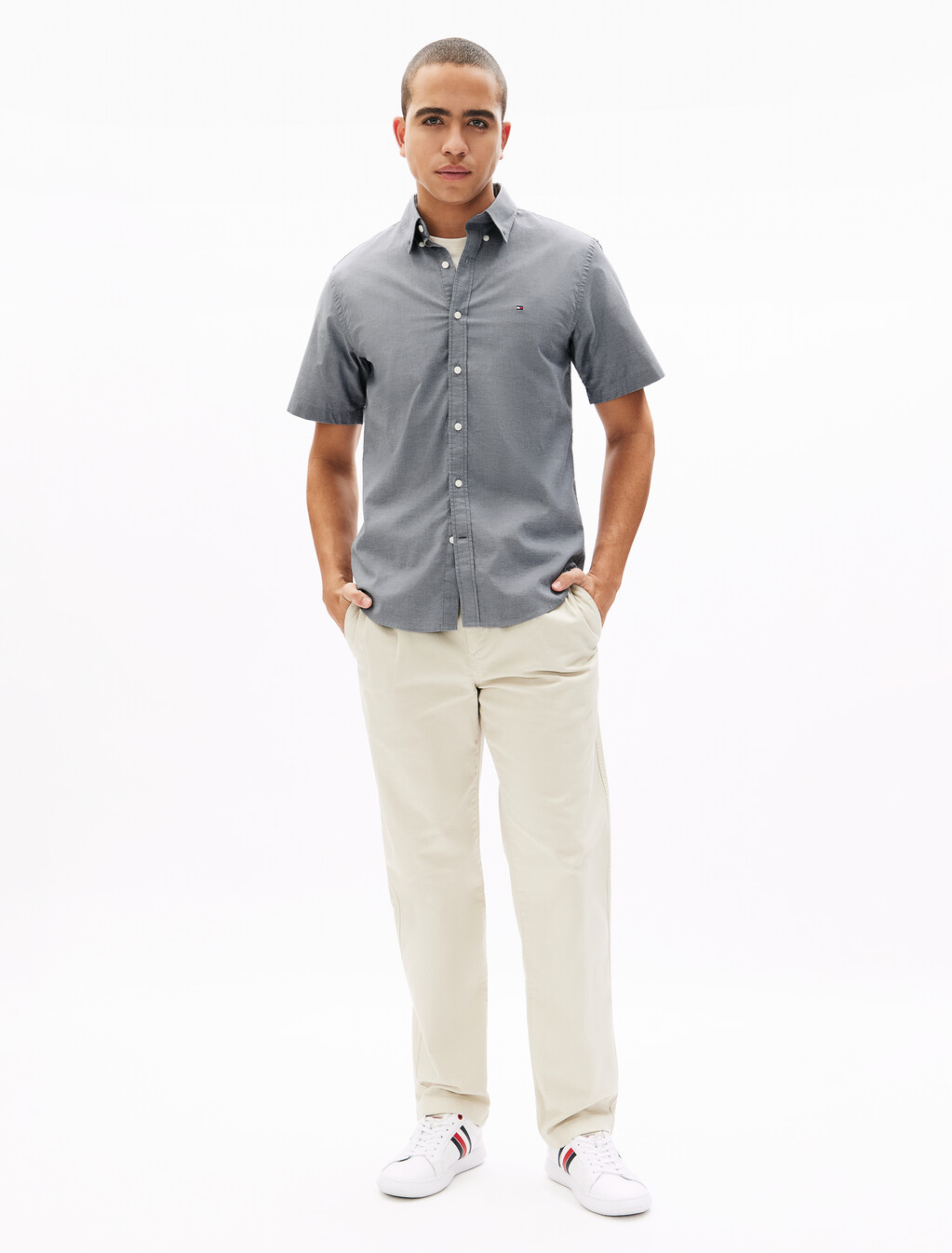 Oxford Short Sleeve Shirt, Desert Sky, hi-res
