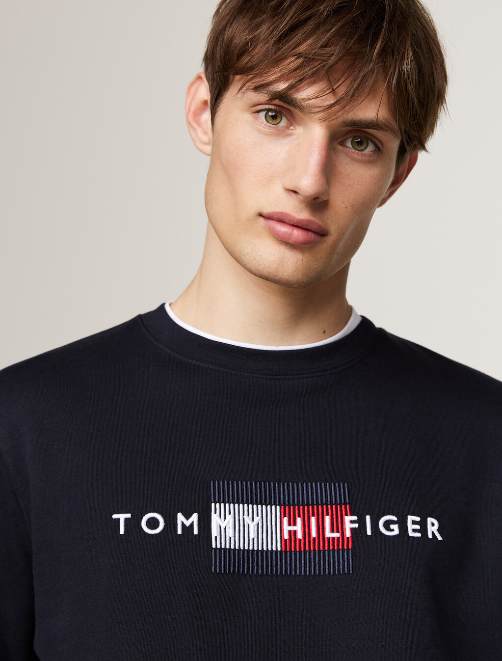 Logo Embroidery Crew Neck Sweatshirt, Desert Sky, hi-res