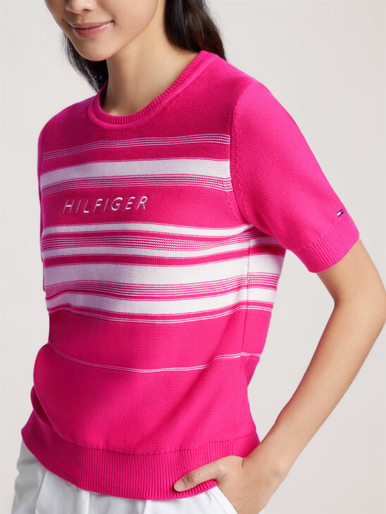Stripe Graphic Sweater