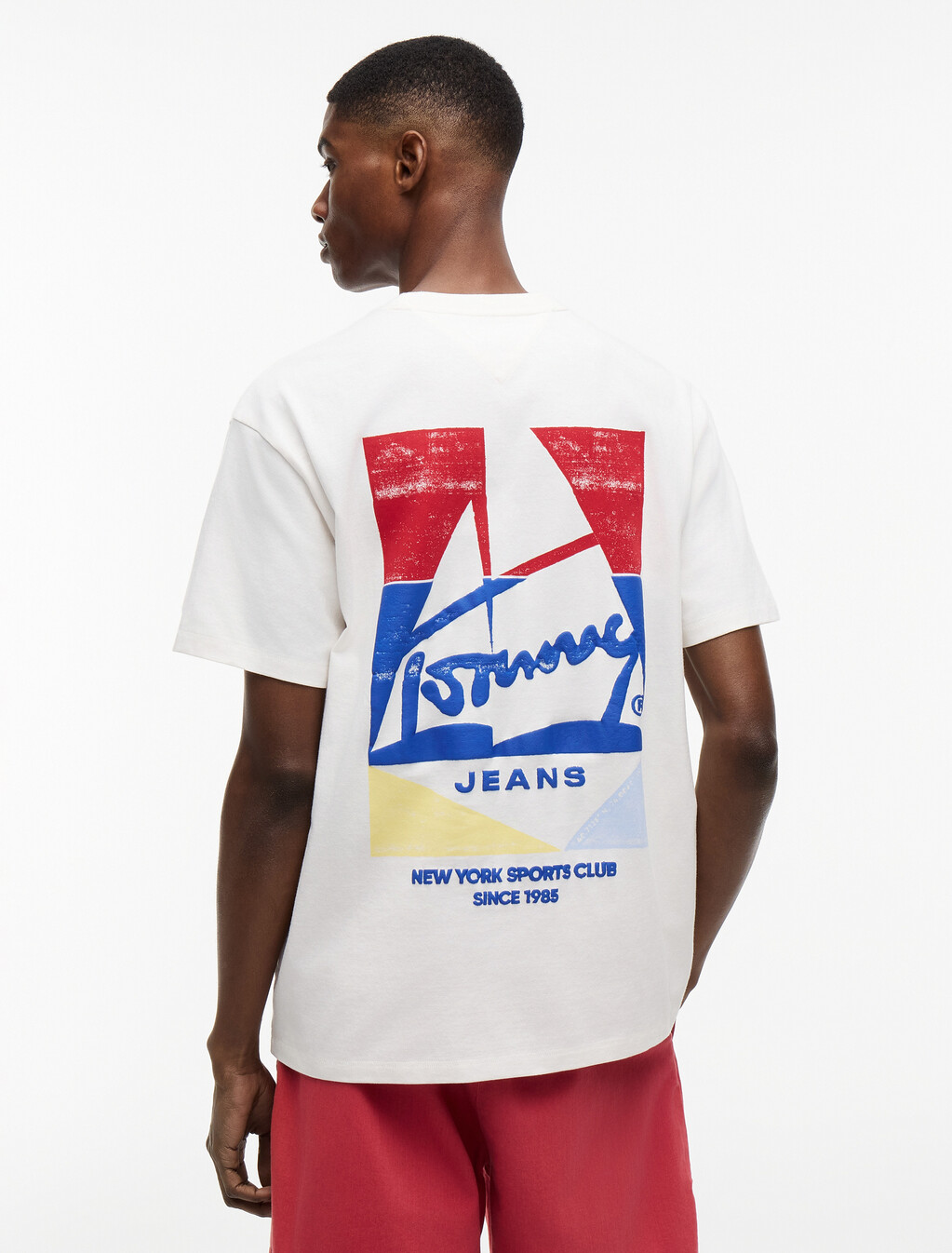 Back Graphic Relaxed Jersey T-Shirt, Ancient White, hi-res