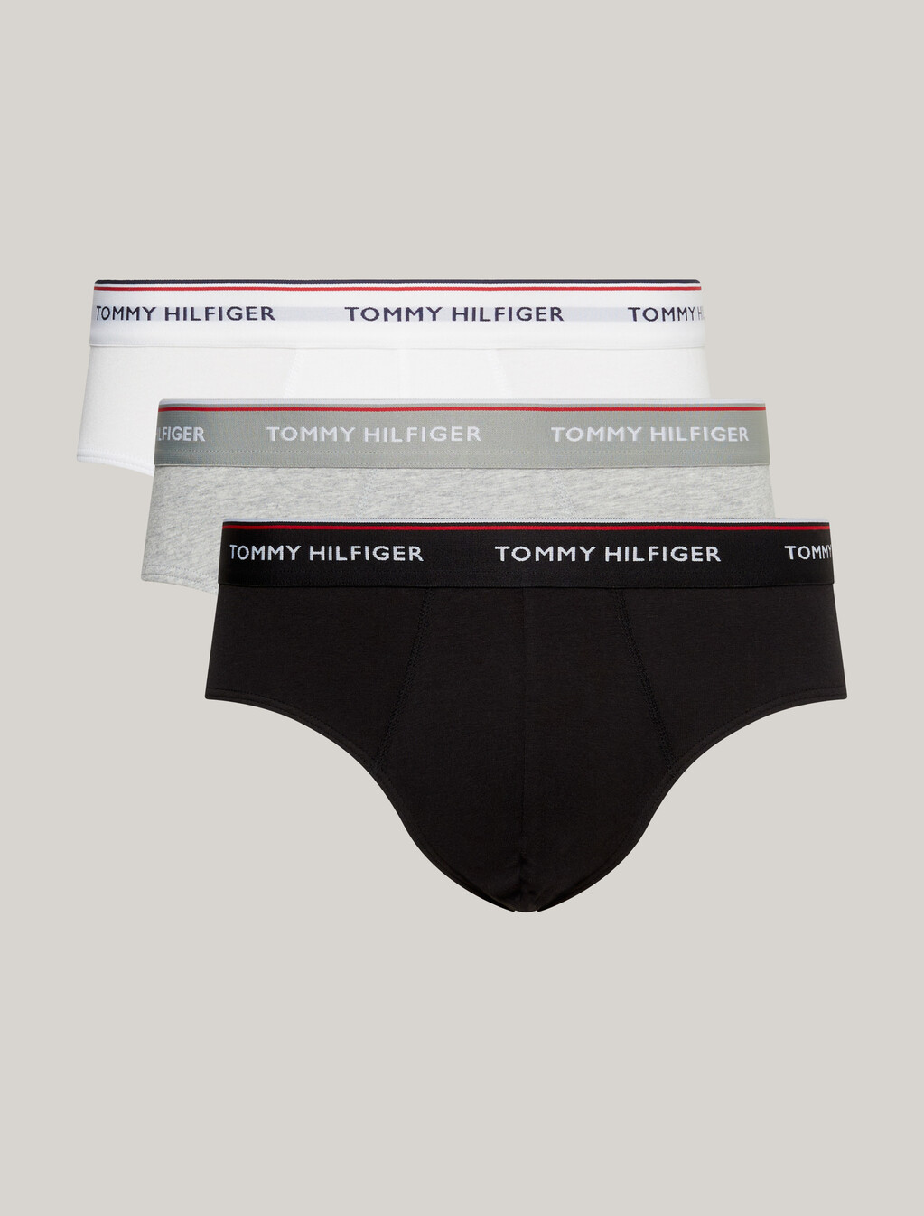 3-Pack Cotton Briefs, Black/Grey Heather/White, hi-res