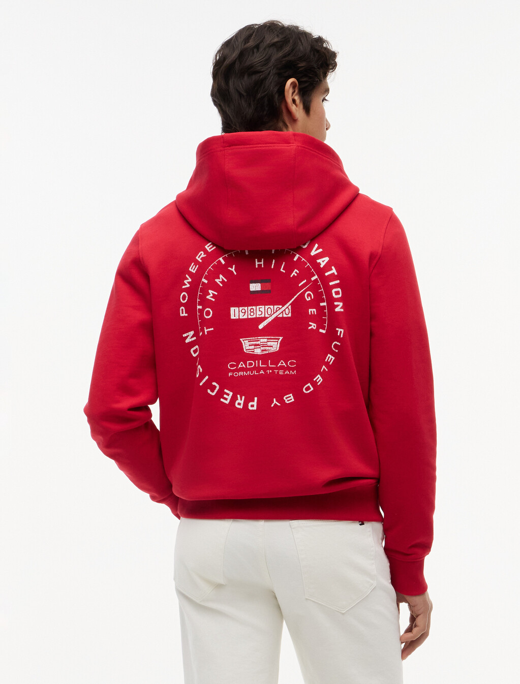 TH x Cadillac Formula 1&reg; Team Back Graphic Hoody, Red, hi-res