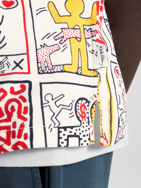 TOMMY X KEITH HARING ONE MAN SHOW PRINT DUAL GENDER RELAXED SHORT SLEEVE SHIRT