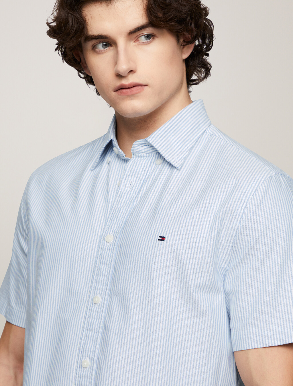Heritage Stripe Oxford Shirt, Shirt Blue / White, hi-res