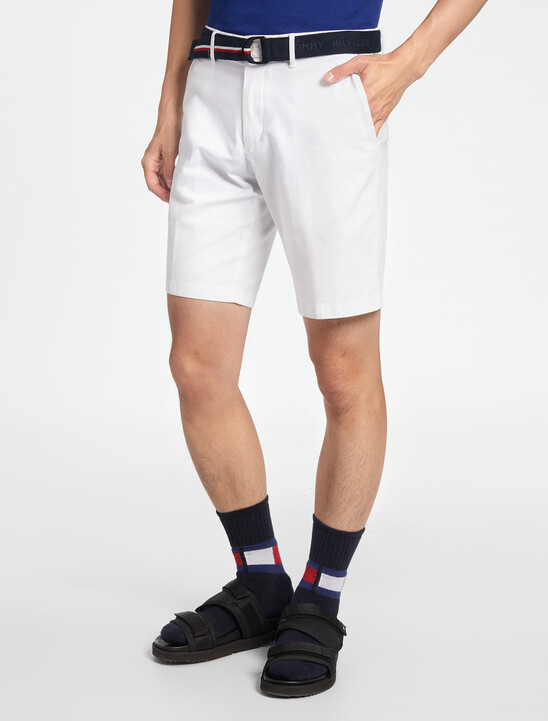 Essential Brooklyn Organic Cotton Twill Shorts With Belt