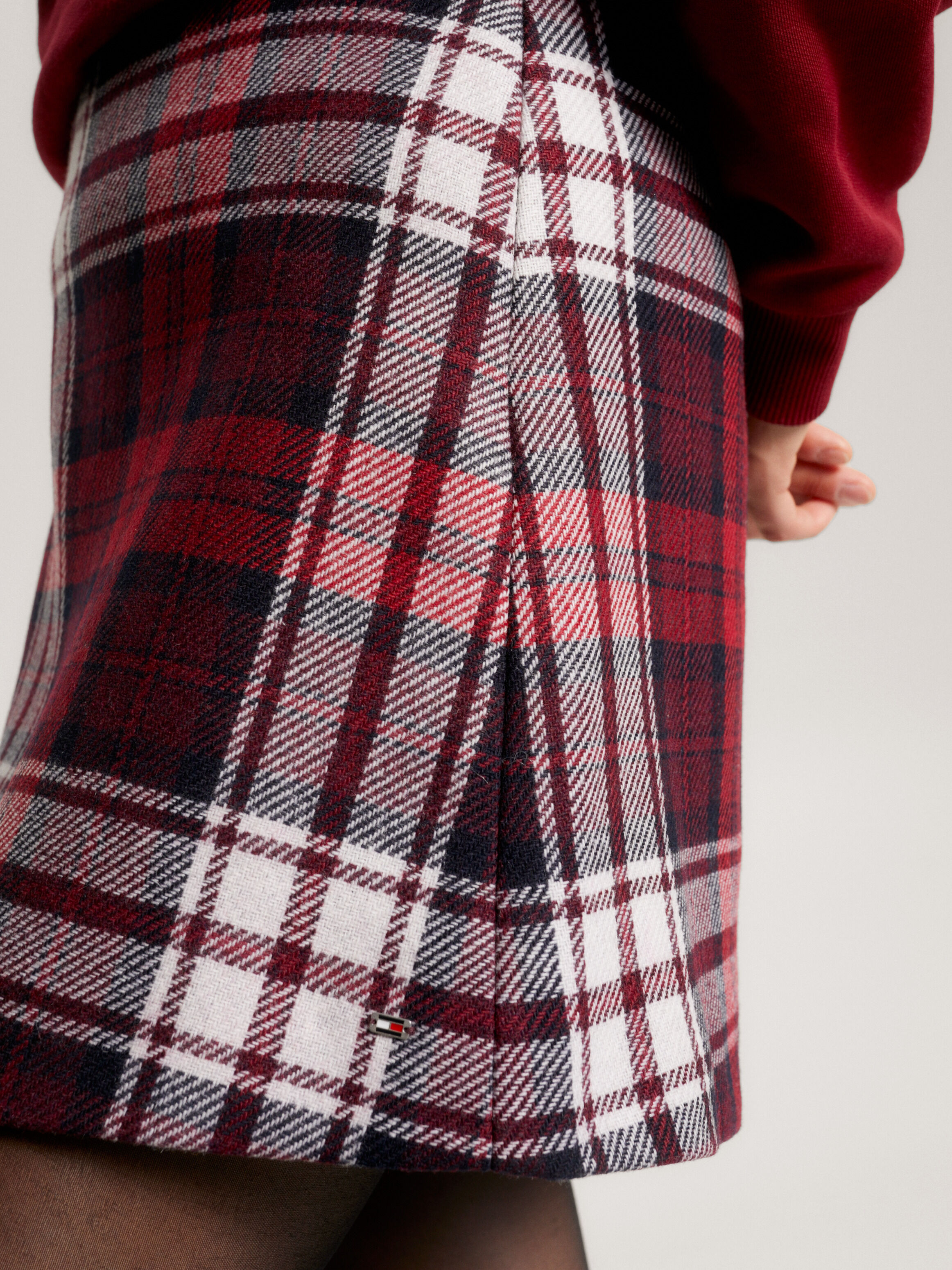 Tommy Tartan Mini Skirt red Tommy Hilfiger Malaysia