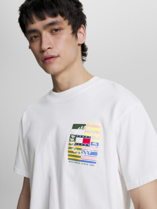 Back Flag Badge Relaxed Fit T-Shirt